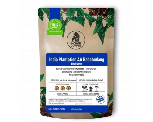 Ingagi Coffee India Plantation AA Bababudang 1kg (5905068088203)
