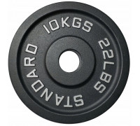 Kubisport Plate ciężar load olympic cast iron solidne 10 kg 50 mm (Kub_05-CWSPE10)