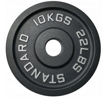 Kubisport Plate ciężar load olympic cast iron solidne 10 kg 50 mm (Kub_05-CWSPE10)