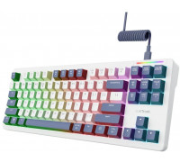Trust GXT 872 Xyra klawiatura Gaming USB QWERTY Angielski Biały (25729)
