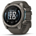 Smartwatch Garmin Fenix 9 51mm Amoled Titanium z silikonowym paskiem w kolorze Pebble Gray 010-04763-01 (07537593810590)
