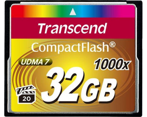 SD  Transcend 1000x Compact Flash 32 GB  (TS32GCF1000)
