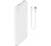 Belkin Power Bank BoostCharge 10k + Lightning + kabel White-F7U065btWHT