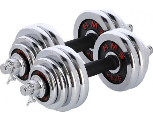HMS ‎Dumbbells STC30 chrome plated 2 x 15 kg