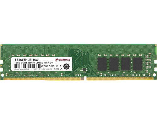 Transcend DDR4, 16 GB, 2666MHz, CL19 (TS2666HLB-16G)