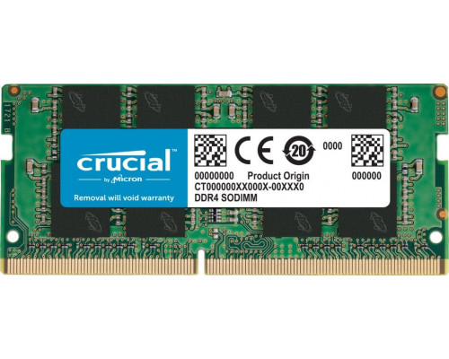 Crucial SODIMM, DDR4, 16 GB, 3200 MHz, CL22 (CT16G4SFRA32A)