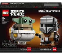 LEGO BrickHeadz Star Wars Mandalorian i dziecko (75317)