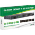 Switch InLine InLine PoE+ Gigabit Network Switch 24 Portowy, 1GBit/s, 2x SFP, 48,26cm (19