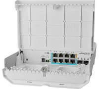 Switch MikroTik netPower Lite 7R (CSS610-1GI-7R-2S+OUT)