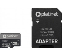 SD  Platinet Pro MicroSDXC 128 GB Class 10 UHS-I/U3 A1  (PMMSDX128UIII)