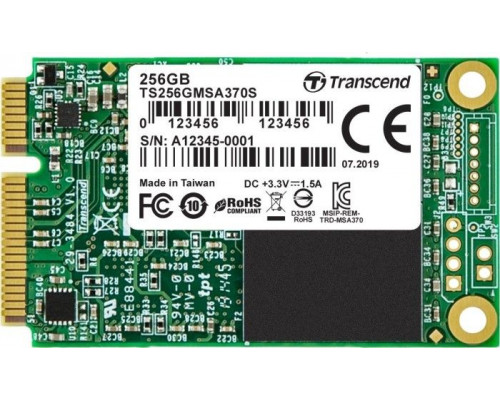 SSD Transcend MSA370S 256GB mSATA Micro SATA (TS256GMSA370S)