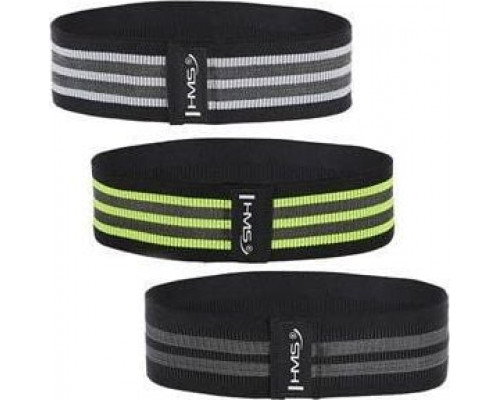 HMS Hip Band HB20 Set różne poziomy oporu w zestawie wielokolorowy 3 szt.