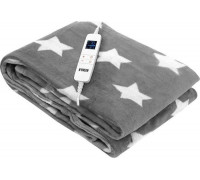 Noveen EB750 Blanketelectric  super soft 160x180 cm grey stars