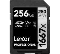 SD  Lexar Professional 1667x SDXC 256 GB Class 10 UHS-II/U3 V60 (LSD256CB1667)