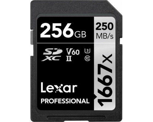 SD  Lexar Professional 1667x SDXC 256 GB Class 10 UHS-II/U3 V60 (LSD256CB1667)