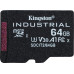 SD  Kingston Industrial MicroSDXC 64 GB Class 10 UHS-I/U3 A1 V30 (SDCIT2/64GB)