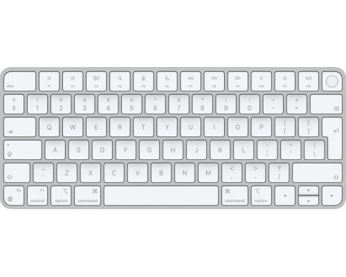 Apple Magic Keyboard z Touch ID Bezprzewodowa Biało-srebrna US (MK293LB/A)
