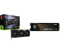 *RTX4080Super MSI GeForce RTX 4080 SUPER 16G GAMING X SLIM + Spatium M480 Pro 1TB M.2 2280 PCI-E x4 Gen4 NVMe