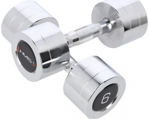 HMS dumbbells CHD06 chrome plated 2 x 6 kg