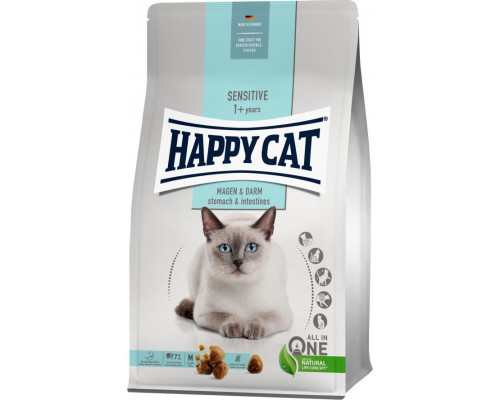 Happy Cat Sensitive Stomach & Intestines, sucha karma, dla adults kotów o wrażliwym układzie pokarmowym, 4 kg, worek