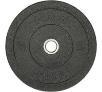 HMS Plate Olympic Bumper Black 25 Kg