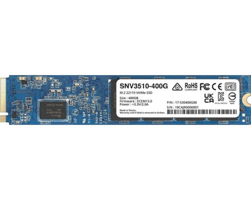 SSD 400GB SSD Synology SNV3510 400GB M.2 22110 PCI-E x4 Gen3 NVMe (SNV3510-400G)