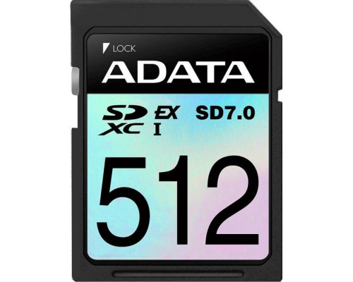 SD  ADATA Extreme SDXC 512 GB Class 10 UHS-I/U3 V30 (ASD512GEX3L1-C)
