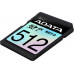 SD  ADATA Extreme SDXC 512 GB Class 10 UHS-I/U3 V30 (ASD512GEX3L1-C)