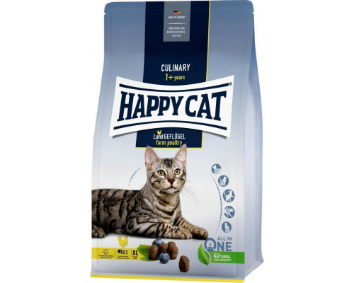 Happy Cat Culinary Farm Poultry, sucha karma, dla kotów adults, poultry, 1,3 kg, worek
