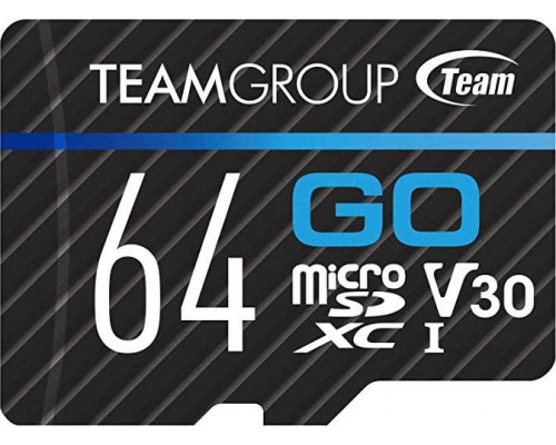 SD  TeamGroup Go MicroSDXC 64 GB Class 10 UHS-I/U3 V30 (TGUSDX64GU303)