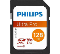 SD  Philips Ultra Pro SDXC 128 GB Class 10 UHS-I/U3 V30 (FM12SD65B/00)