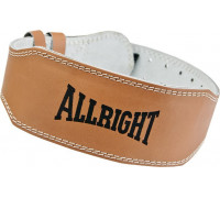 Allright Kultūristu plata josta 10 cm dabīgā āda izmērs M bežs