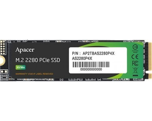 SSD Apacer AS2280P4X 1TB M.2 2280 PCI-E x4 Gen3 NVMe (AP1TBAS2280P4X-1)