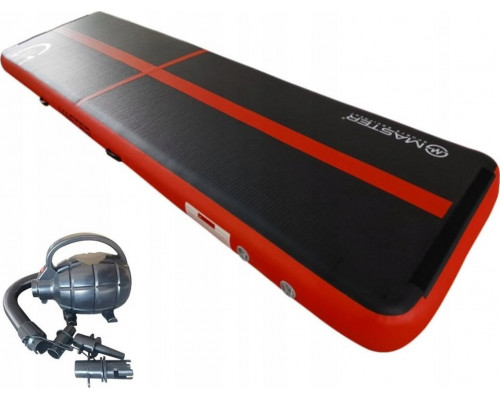 Master AirTrack Dmuchana Mata Gimnastyczna MASTER 400 x 100 x 20 cm Black-Red