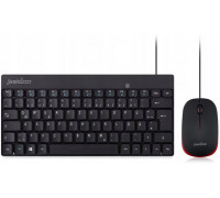 Perixx Perixx PERIDUO-212 DE, mini USB keyboard and mouse set, black