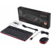 Perixx Perixx PERIDUO-212 DE, mini USB keyboard and mouse set, black
