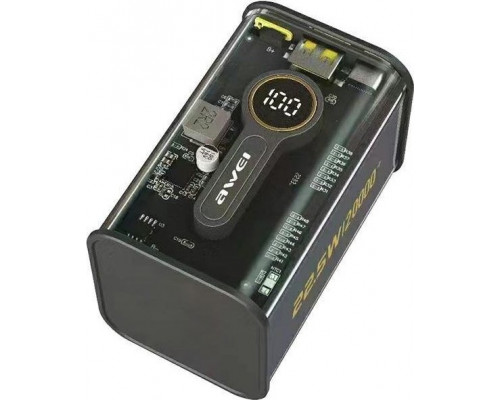 Awei AWEI PowerBank P180K 20000mAh 22.5W Black/black USB/PD + wyświetlacz
