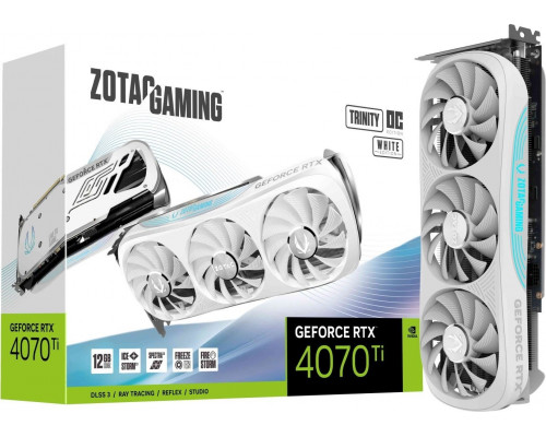 *RTX4070Ti Zotac Gaming GeForce RTX 4070 Ti Trinity OC White 12GB GDDR6X (ZT-D40710Q-10P)