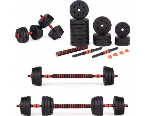 ModernHome ‎Dumbbells 2401 bituminous 2 x 20 kg