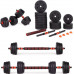 ModernHome ‎Dumbbells 2401 bituminous 2 x 20 kg