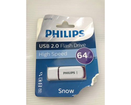 Pendrive Philips Philips USB 2.0 2-Pack 64GB Snow Edition Magic Purple