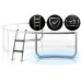 Garden trampoline Neo-Sport NS-08C221 with inner mesh 8 FT 252 cm