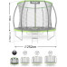Garden trampoline Neo-Sport NS-08C221 with inner mesh 8 FT 252 cm