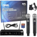 DNA DNA DJ DUAL VOCAL zestaw odbiornik + 2x mikrofon dynamiczny wokalowy bezprzewodowy