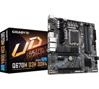 Gigabyte GIGABYTE MB Sc LGA1700 Q670M D3H DDR4, Intel Q670, 4xDDR4, 2xDP, 1xHDMI, 1xVGA