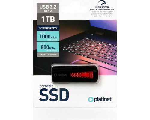 SSD  SSD Platinet PLATINET PMFSSD1000 przenośny dysk, pendrive 1TB USB 3.2