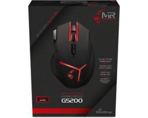 MediaRange MOUSE USB OPTICAL BLACK/RED/MRGS200 MEDIARANGE