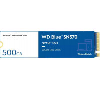 SSD 500GB SSD WD Blue SN570 500GB M.2 2280 PCI-E x4 Gen3 NVMe (WDBB9E5000ANC-WRSN)