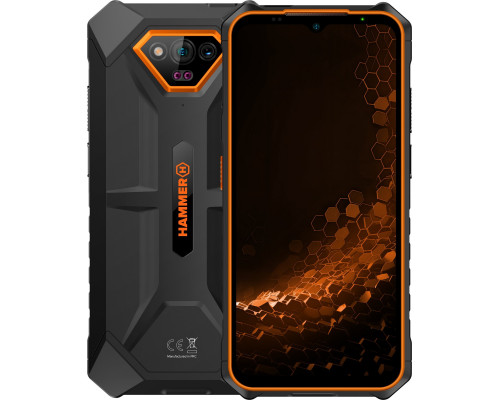 myPhone Hammer Iron V 6/64GB Black-pomarańczowy  (IRON V Orange)