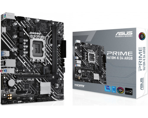 Intel H610 Asus PRIME H610M-K D4 ARGB